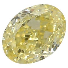 Diamante certificado por GIA de 0,43 quilates de color amarillo intenso VS1 de claridad