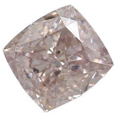 Diamant rose orangé clair de 0,43 carat de pureté SI1 certifié par le GIA