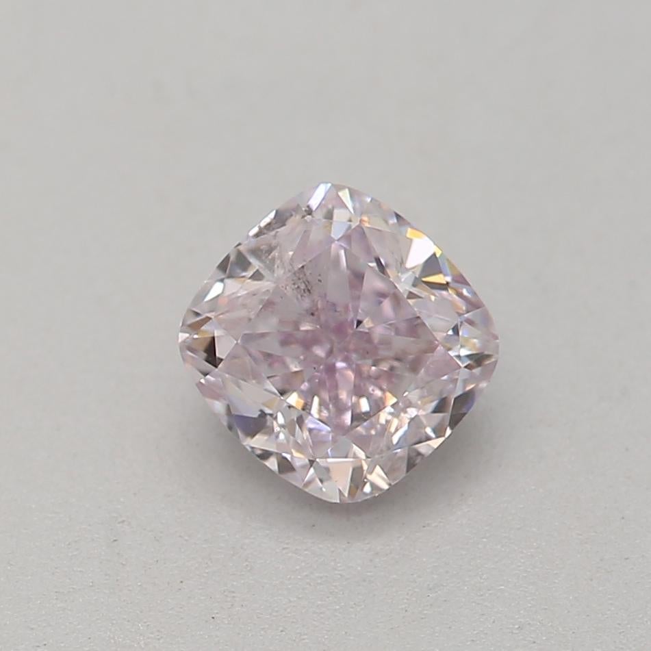 Certificate: GIA
Report Number: 2201202159
Shape And Cut: Cushion
Carat Weight: 0.43carat
Measurements:  4.22 x 4.11 x 2.81 mm
Color Grade: Fancy Light Pinkish Purple 

This exquisite diamond boasts a captivating blend of light pinkish-purple hues,