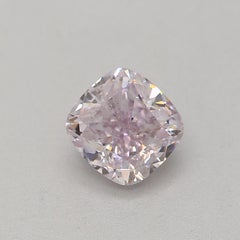 GIA Certified 0.43 Carat Fancy Light Pinkish Purple SI1 Clarity Diamond