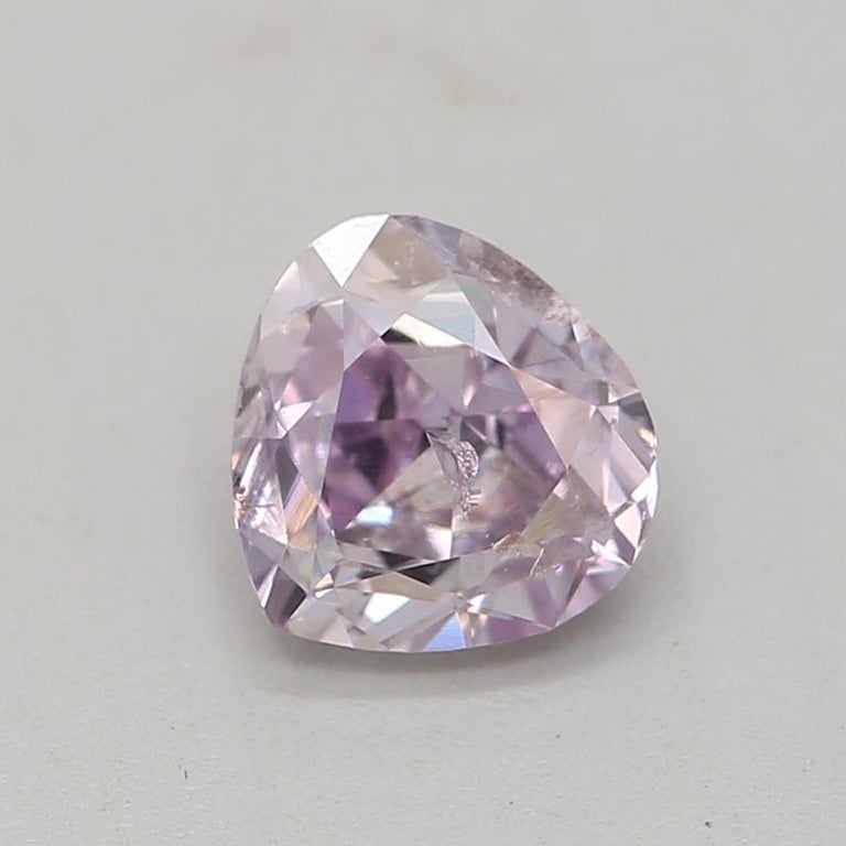 GIA Certified Carat Fancy Pinkish Purple Diamond For Sale at