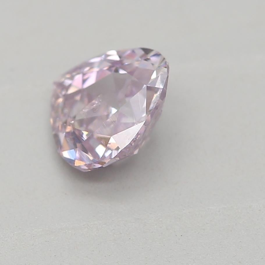 Diamante púrpura rosado fantasía de 0,43 quilates certificado por GIA Corte de corazón en venta