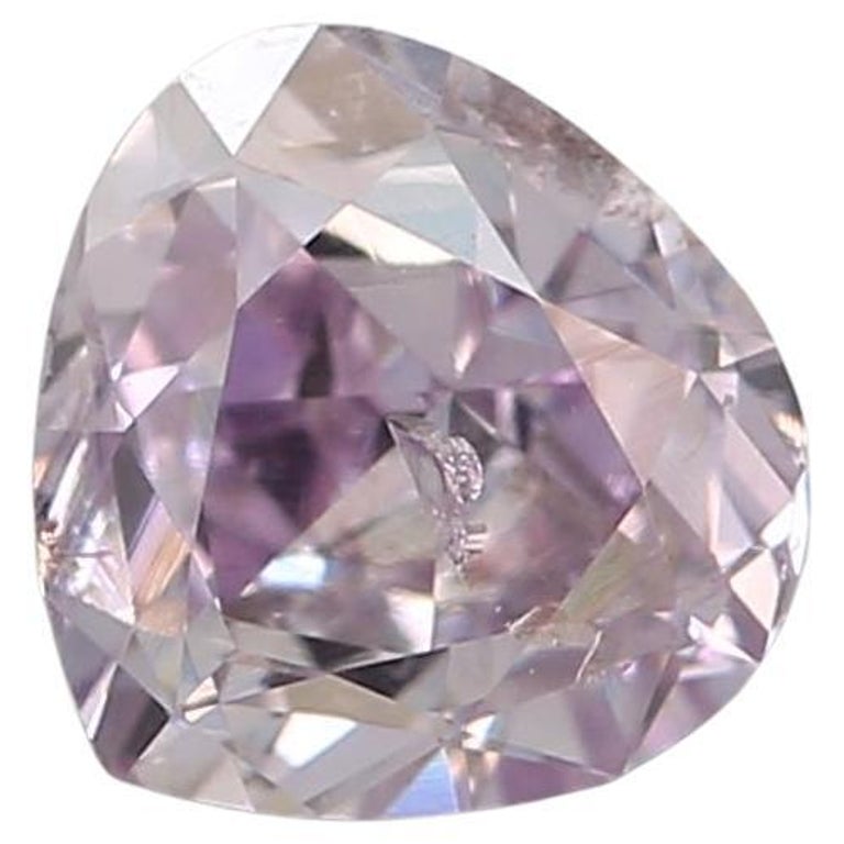 GIA Certified Carat Fancy Pinkish Purple Diamond For Sale at