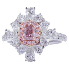 GIA Certified, 0.43 Fancy Light Purplish Pink, Natural Fancy Colour Diamond