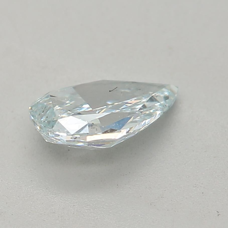 GIA Certified 0.44 Carat Fancy Greenish Blue SI2 Clarity Diamond In New Condition In บางรัก, TH