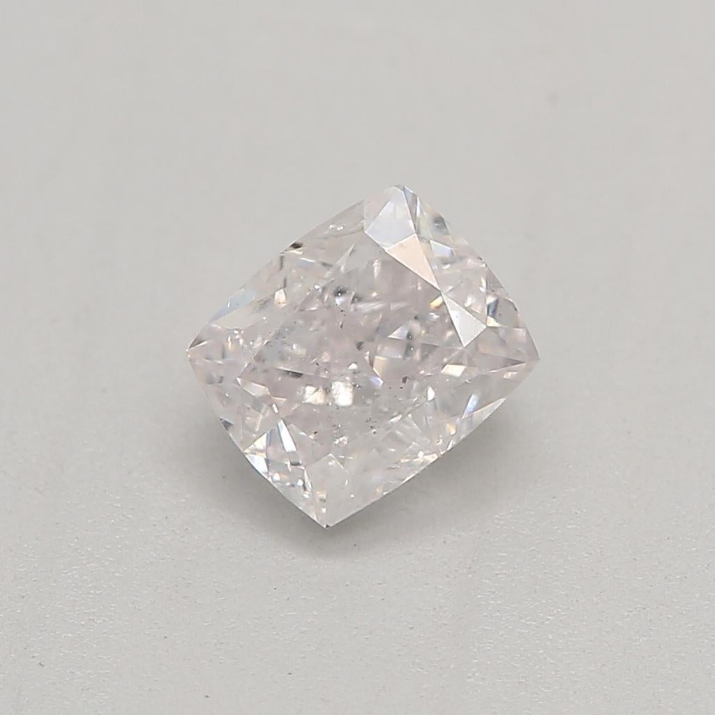 Women's or Men's GIA Certified 0.45 Carat Faint Pink I1 Clarity Diamond For Sale