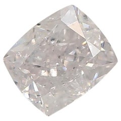Diamante certificado GIA de 0,45 quilates de color rosa tenue y claridad I1