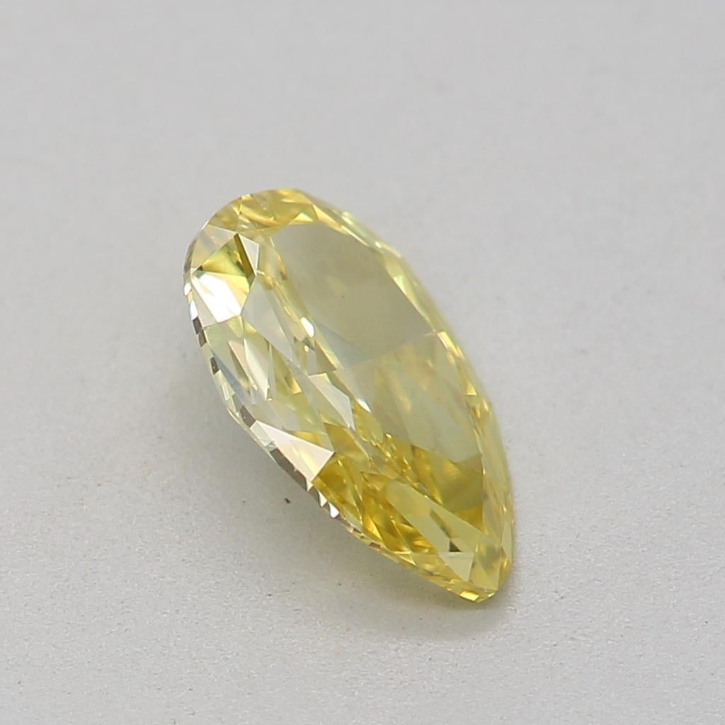 da uomo o donna Diamante certificato GIA da 0,45 carati di colore giallo intenso, purezza SI1 in vendita