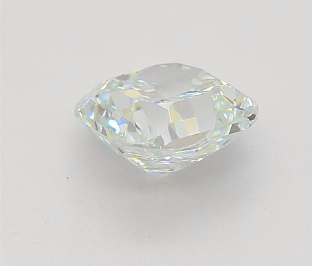 da uomo o donna Diamante certificato GIA da 0,45 carati, di colore verde chiaro e bluastro con purezza VVS1 in vendita