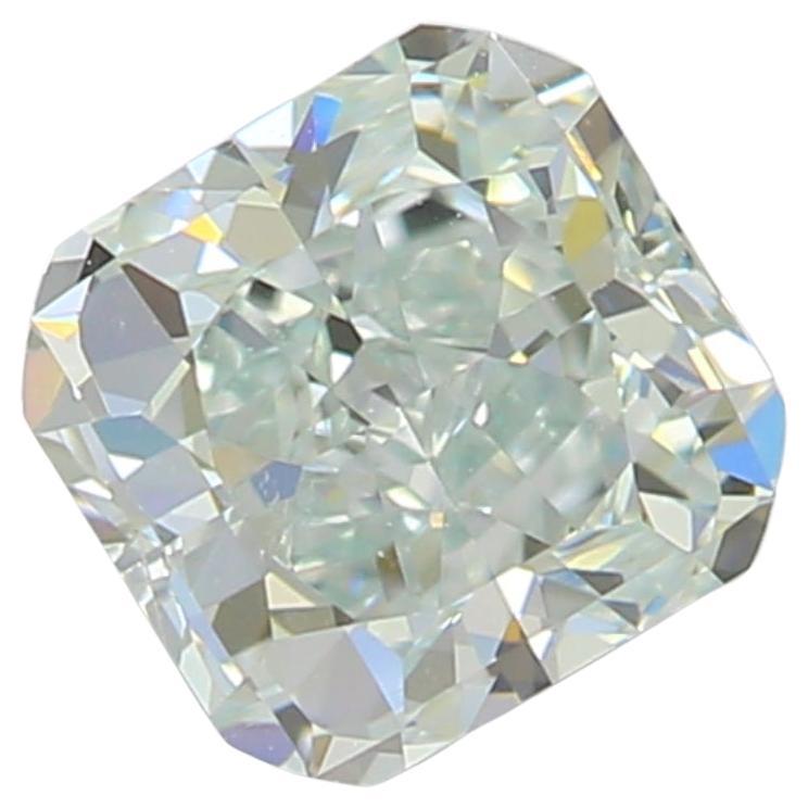 GIA Certified 0.45 Carat Fancy Light Bluish Green VVS1 Clarity Diamond