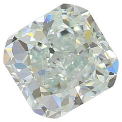 Diamante certificato GIA da 0,45 carati, di colore verde chiaro e bluastro con purezza VVS1