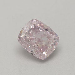 GIA Certified 0.45 Carat Fancy Light Purplish Pink I1 Clarity Diamond