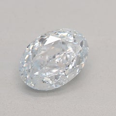 GIA Certified 0.45 Carat Light Blue SI1 Clarity Diamond
