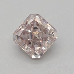 GIA Certified 0.46 Carat Fancy Brownish Pink SI2 Clarity Diamond