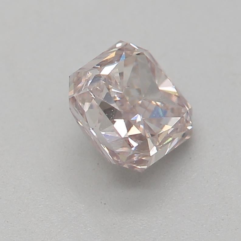 Women's or Men's GIA Certified 0.46 Carat Fancy Brownish Pink SI2 Clarity Diamond For Sale