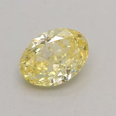 GIA Certified 0.46 Carat Fancy Intense Yellow SI1 Clarity Diamond
