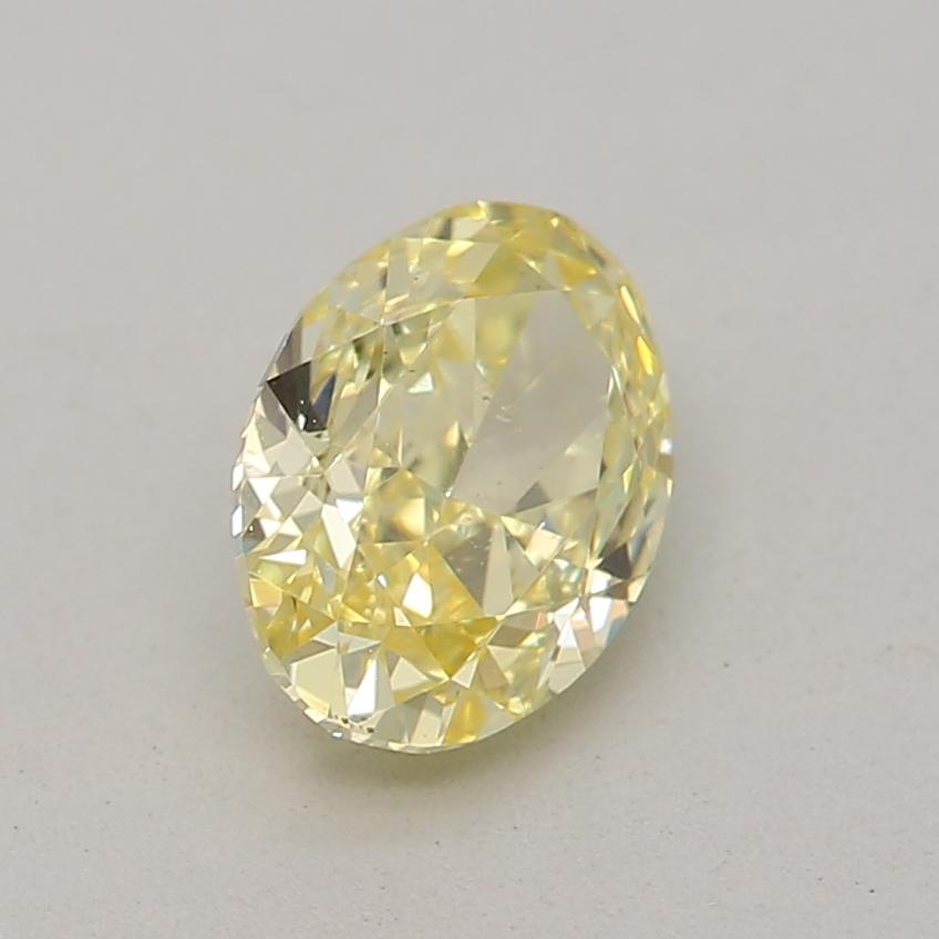Women's or Men's GIA Certified 0.46 Carat Fancy Intense Yellow SI1 Clarity Diamond For Sale
