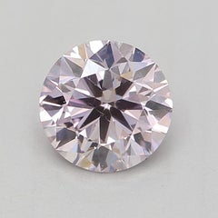 GIA Certified 0.46 Carat Fancy Light Purplish Pink Diamond