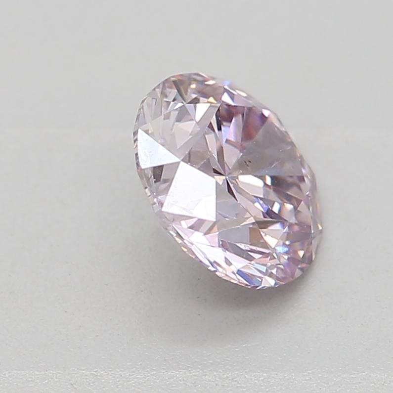 Women's or Men's GIA Certified 0.46 Carat Fancy Light Purplish Pink Diamond For Sale