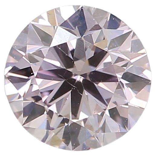 GIA Certified 0.46 Carat Fancy Light Purplish Pink Diamond