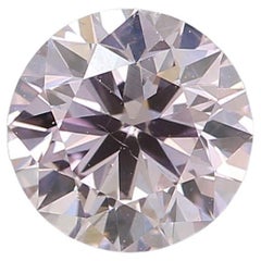 GIA-zertifizierter 0,46 Karat Fancy Light Purplish Pink Diamond