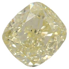 GIA Certified 0.46 Carat Fancy Yellow SI1 Clarity Diamond