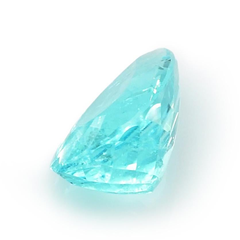 Gema Natural de Turmalina Paraiba Azul Neón de Mozambique 6,96 quilates en Nuevo Estado en Los Angeles, CA
