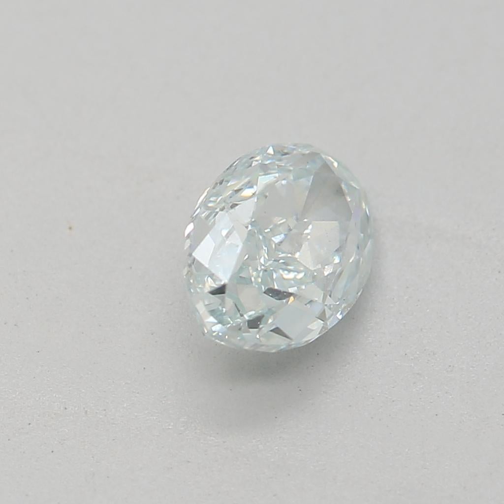GIA Certified 0.47 Carat Fancy Light Bluish green VS1 Clarity Diamond For Sale 1