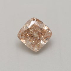 Certifié GIA 0,47 carat Fancy Pink Brown SI1 Clarity Diamond