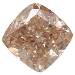 GIA Certified 0.47 Carat Fancy Pink Brown SI1 Clarity Diamond