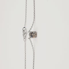 GIA Certified 0.47 Carat Flanders Cut Fancy Brown Diamond Necklace