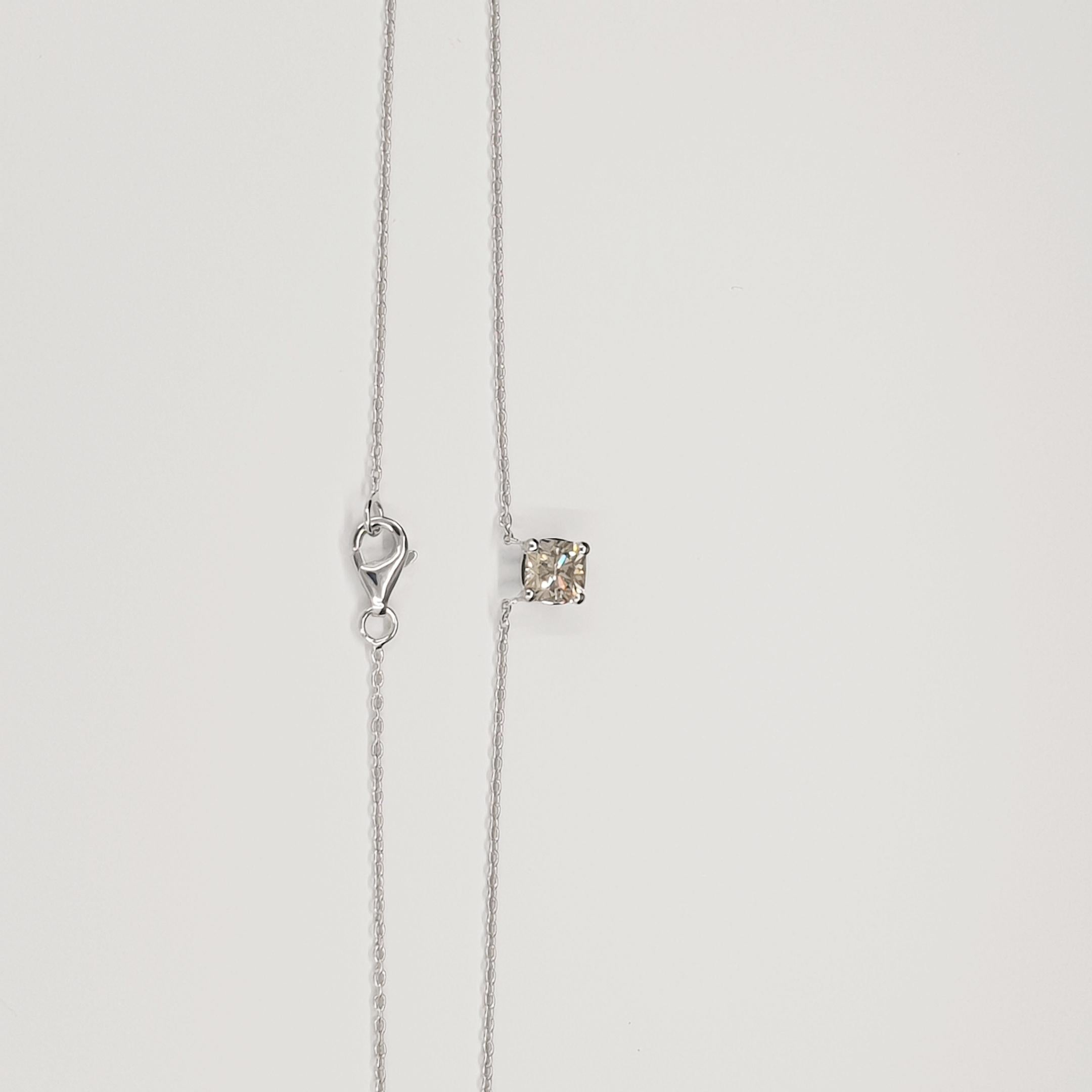 GIA Certified 0.47 Carat Flanders Cut Fancy Brown Diamond Necklace For Sale 2
