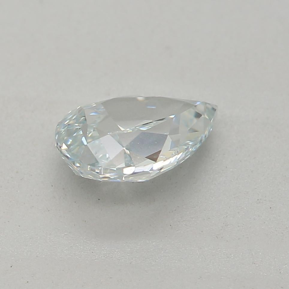 GIA Certified 0.48 Carat Fancy Light Greenish Blue SI1 Clarity Diamond In New Condition For Sale In บางรัก, TH
