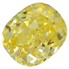 Diamante Amarillo Fancy Vivid de 0,48 quilates con certificado GIA y claridad SI1