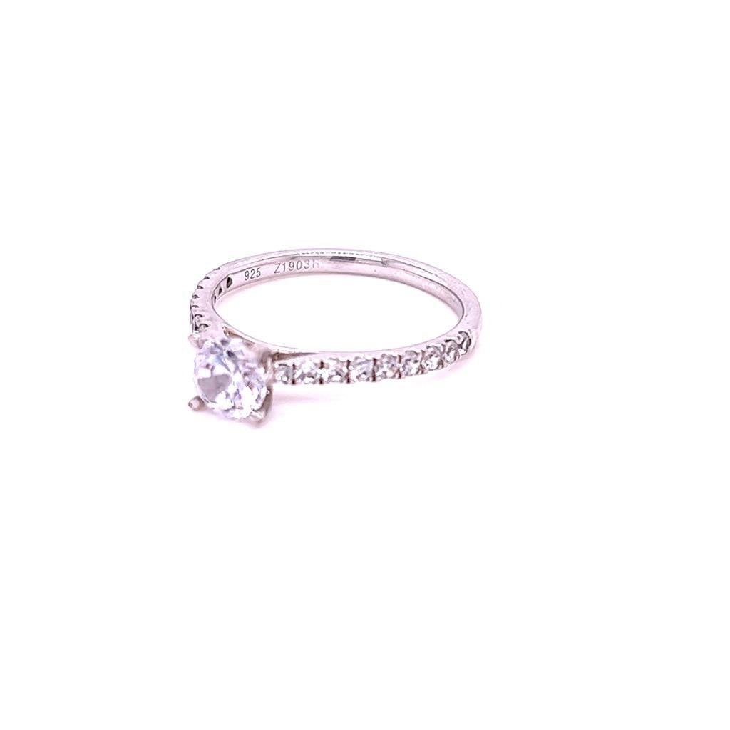 For Sale:  GIA Certified 0.5 Carat Round Brilliant Diamond Ring in Platinum 4