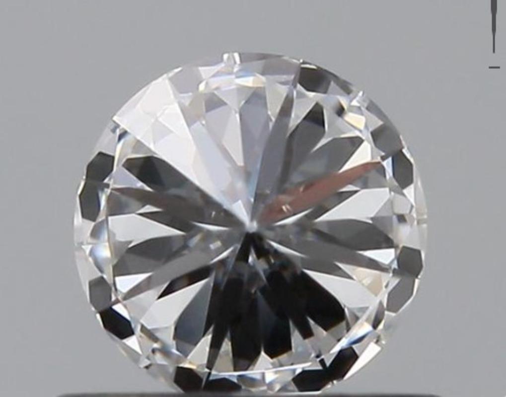 Round Cut GIA Certified 0.50 Carat D Colour I1 Clarity Diamond For Sale