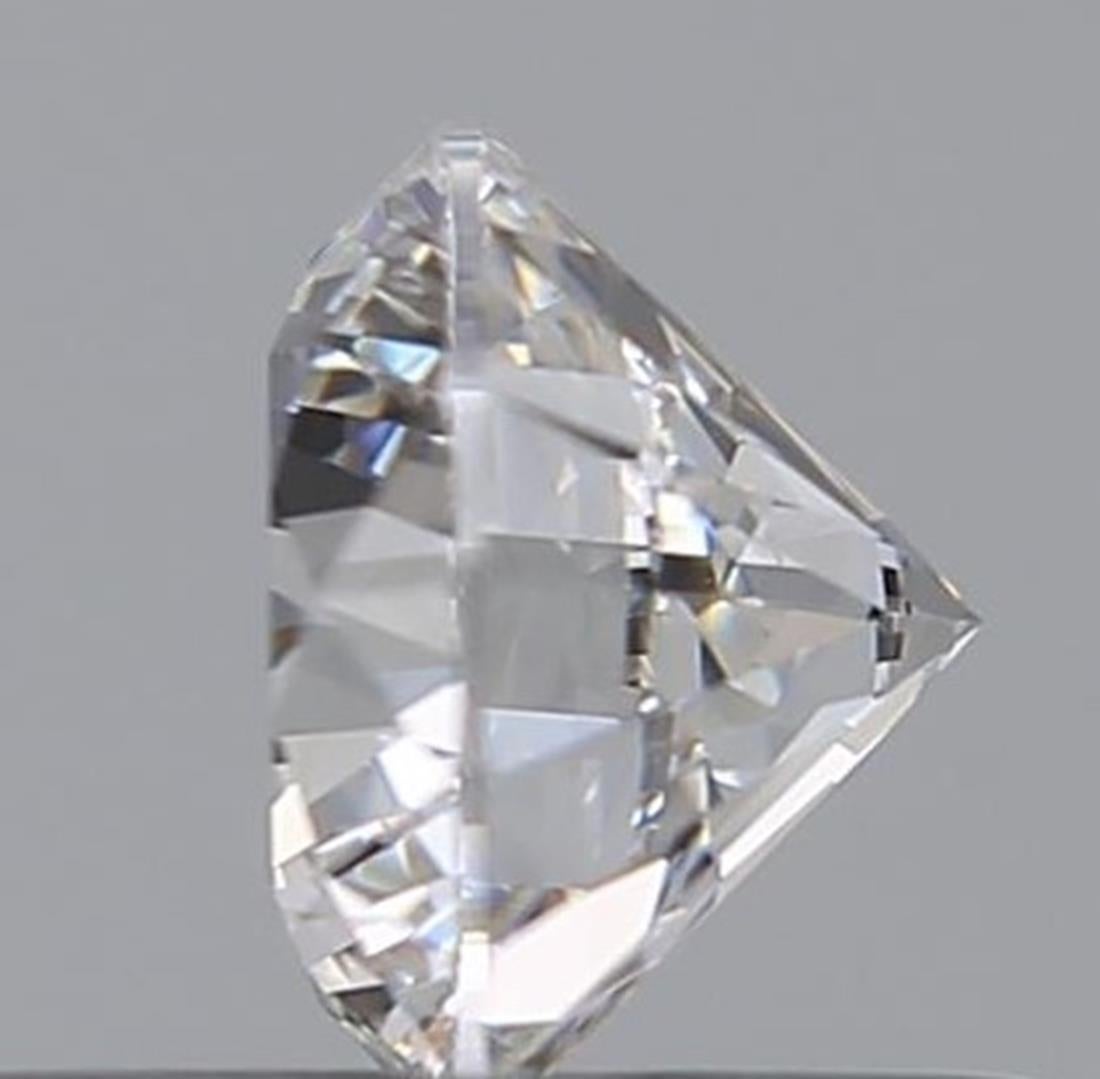 Round Cut GIA Certified 0.50 Carat D Colour VVS2 Clarity Diamond For Sale