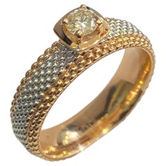 GIA Certified 0.50 Carat D Flawless Round Brilliant Cut Diamond Ring 18K Gold