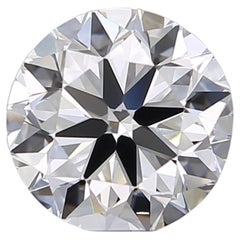 Diamant naturel certifié GIA de 0,50 carat, E/FL, taille brillant, excellent