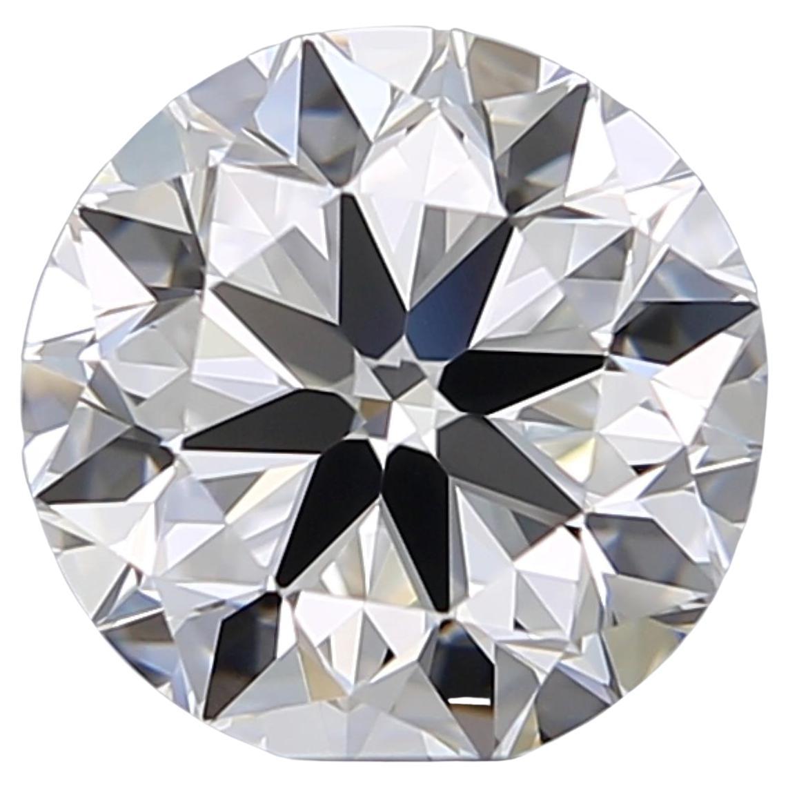 Diamant naturel de 0,50 carat certifié GIA, F/VVS1, taille brillant, excellent en vente