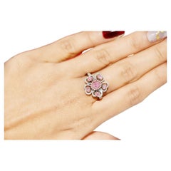 GIA Certified 0.50 Carat Faint Pink Diamond Ring SI1 Clarity 