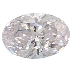 Diamante certificato GIA da 0,50 carati di colore rosa tenue con purezza VS1