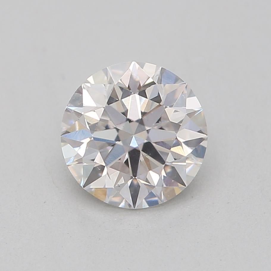 Round Cut GIA Certified 0.50 Carat Faint Pinkish Brown SI1 Clarity Diamond For Sale