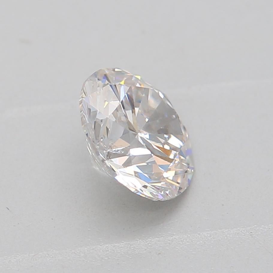Women's or Men's GIA Certified 0.50 Carat Faint Pinkish Brown SI1 Clarity Diamond For Sale