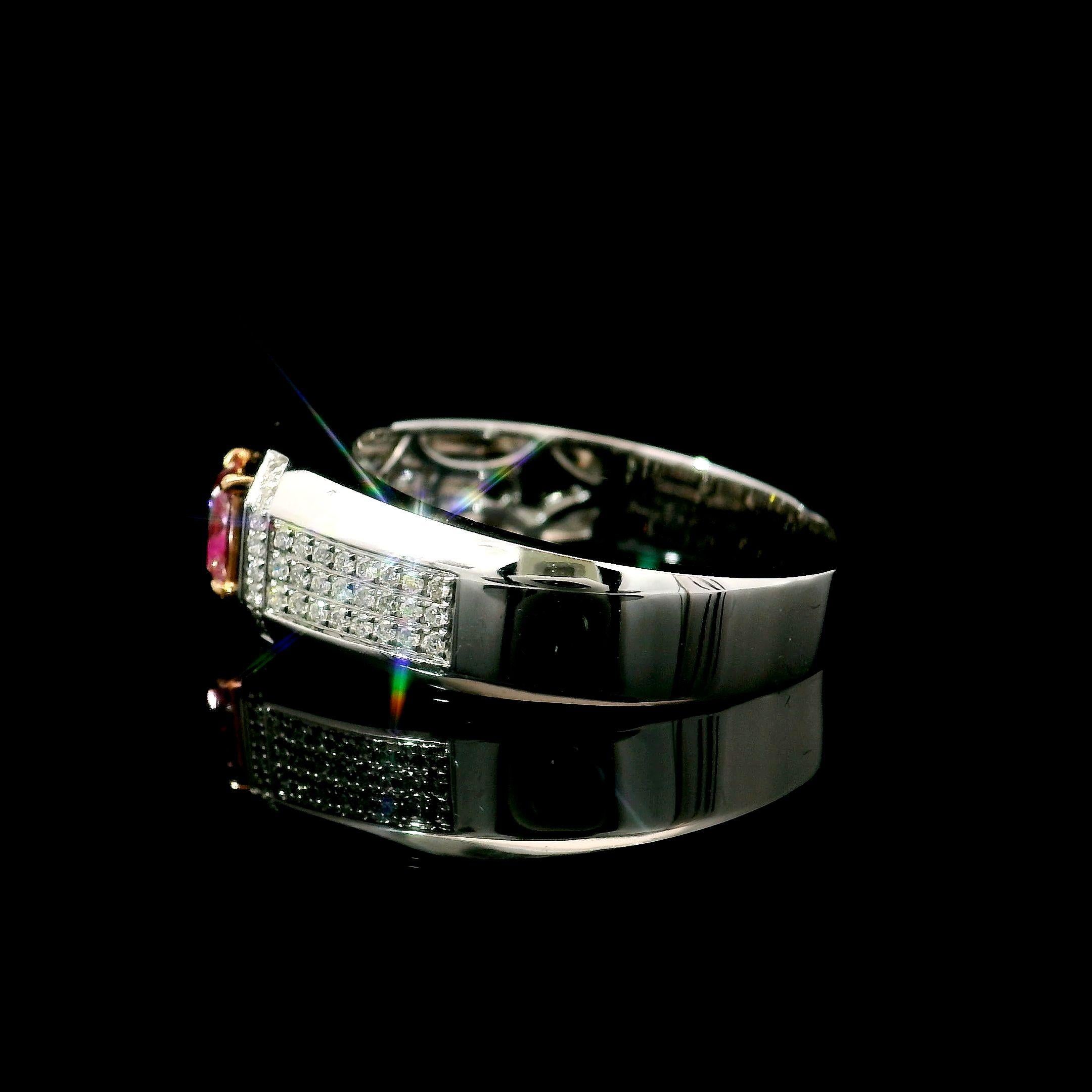 Anello con diamante certificato GIA da 0,50 carati di colore marrone chiaro VS2 in vendita 1
