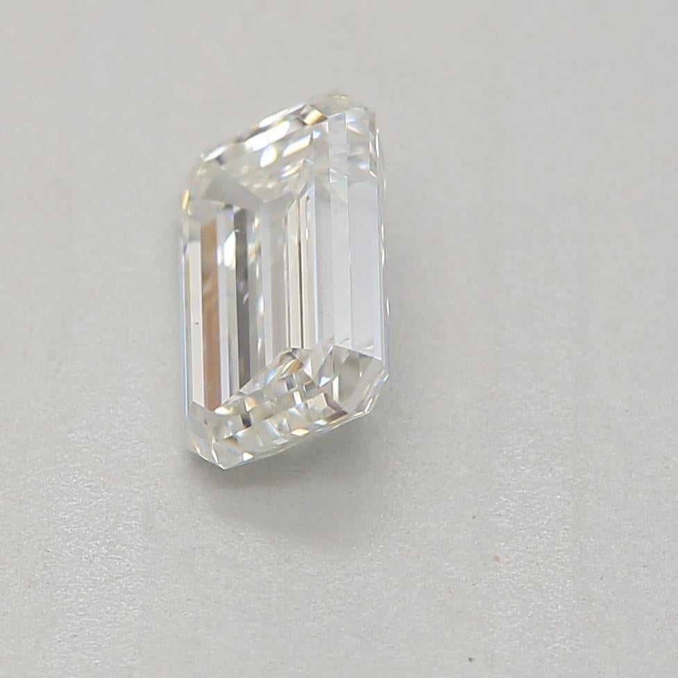 Taille émeraude Diamant certifié GIA de 0,50 carat de pureté jaune vert et jaune clair VS2 en vente
