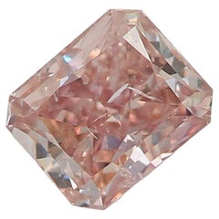 GIA Certified 0.50 Carat Fancy Brown Pink I2 Clarity Diamond
