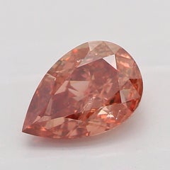 GIA Certified 0.50 Carat Fancy Deep Brown Pink I1 Clarity Diamond