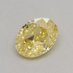 GIA Certified 0.50 Carat Fancy Intense Yellow I1 Clarity Diamond