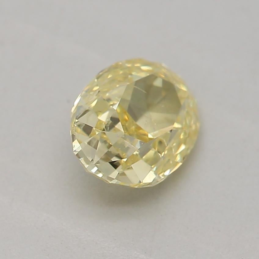 Women's or Men's GIA Certified 0.50 Carat Fancy Intense Yellow I1 Clarity Diamond For Sale